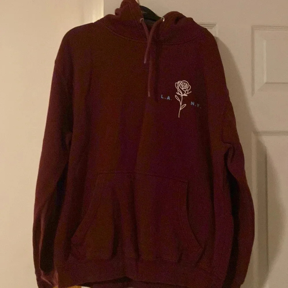 RSQ collective Burgundy hoodie, size L